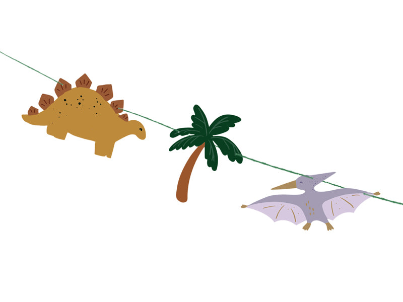 Dzimšanas dienas virtene - Happy Birthday Banner Dino, 3m, GRL106