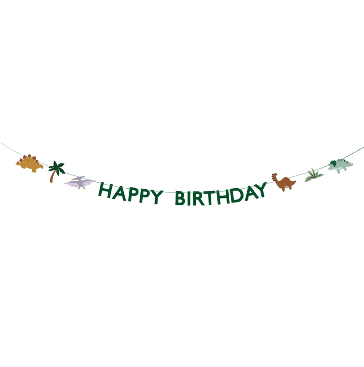 Dzimšanas dienas virtene - Happy Birthday Banner Dino, 3m, GRL106