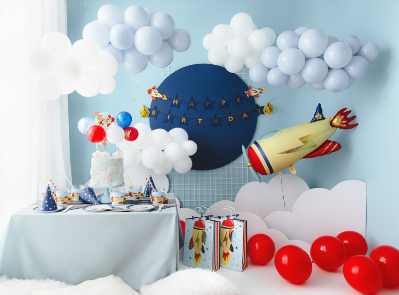 Dzimšanas dienas svētku virtene - Happy Birthday Banner Airplanes, 2.5m