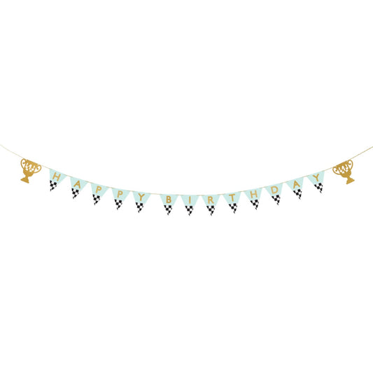 Dzimšanas dienas virtene - Happy Birthday Banner Trophy Cup, 2.5m, GRL109