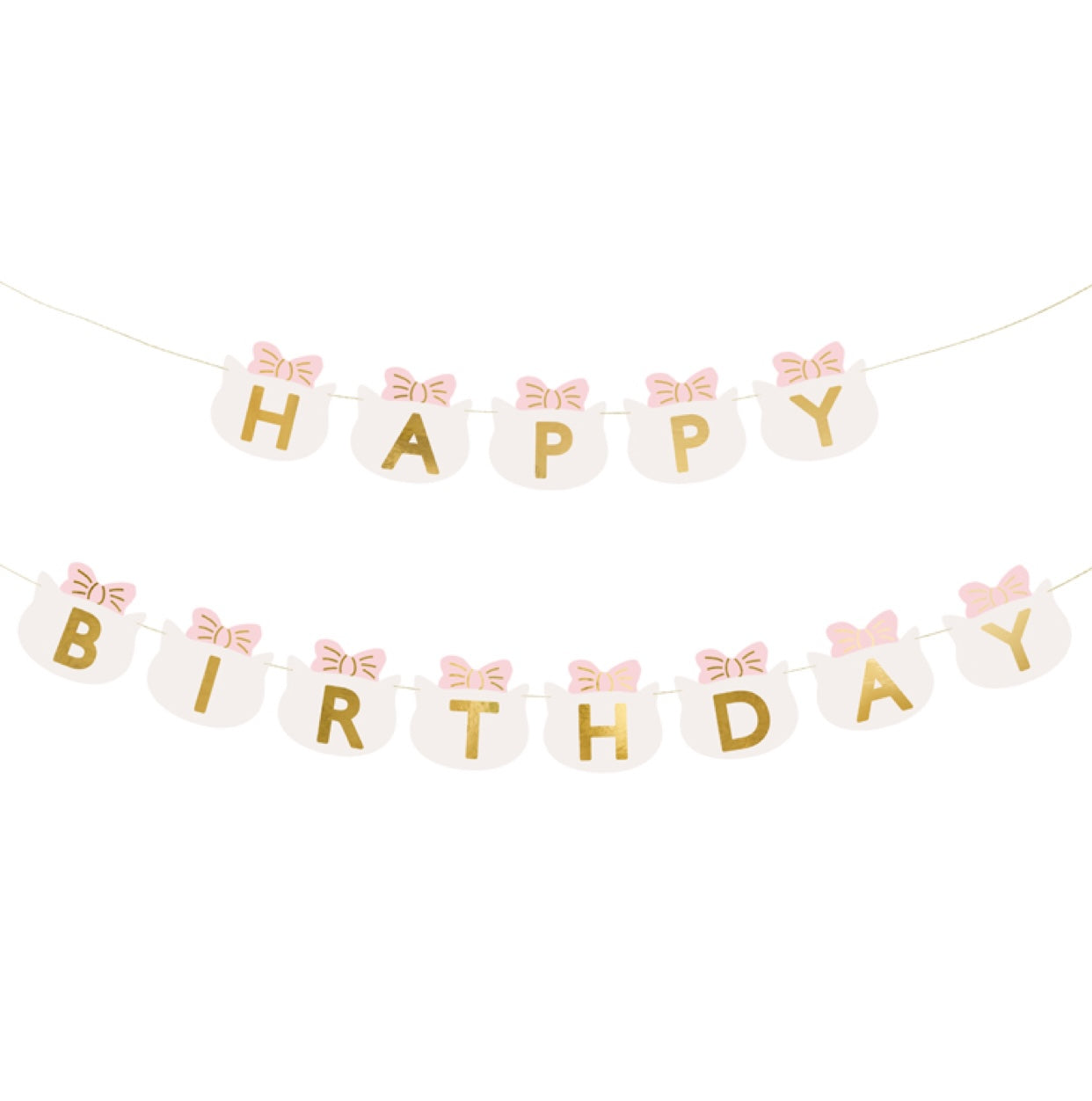 Dzimšanas dienas virtene - Happy Birthday Banner Cats, 280cm, GRL113