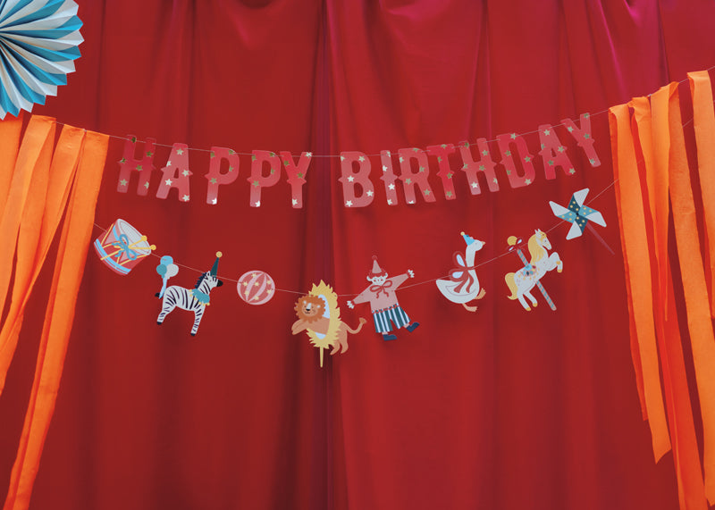 Dzimšanas dienas virtene - Happy Birthday Banner Circus, 275cm
Artikuls: GRL122