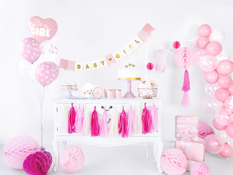Svētku virtene ar uzrakstu "Baby Girl", 250cm