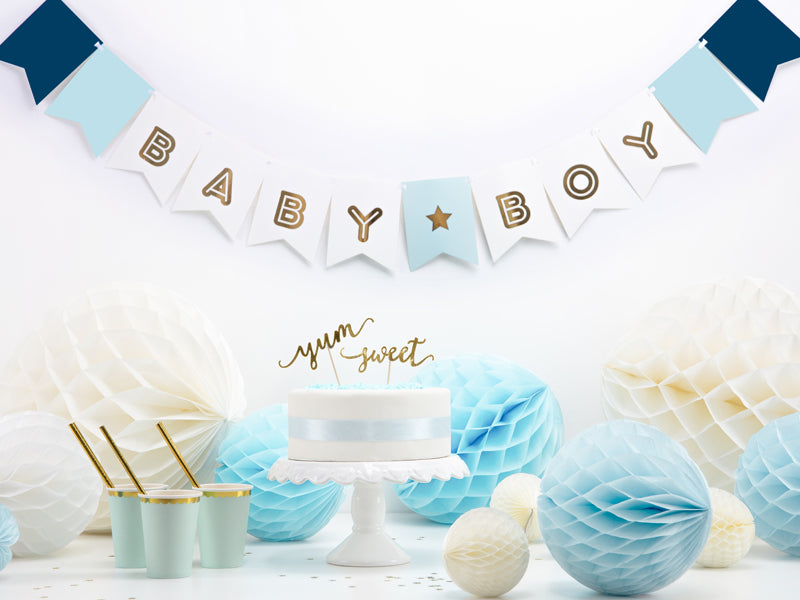 Svētku virtene ar uzrakstu "Baby Boy", 250cm
