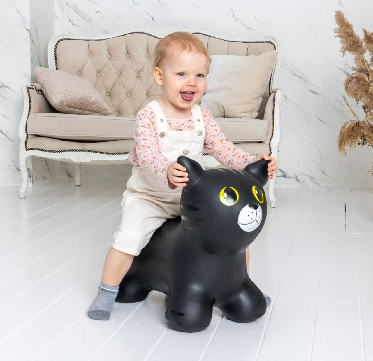 Lēkājošais dzīvnieks Kakis, melns, Jumping Animal, My First Jumpy, GT69420