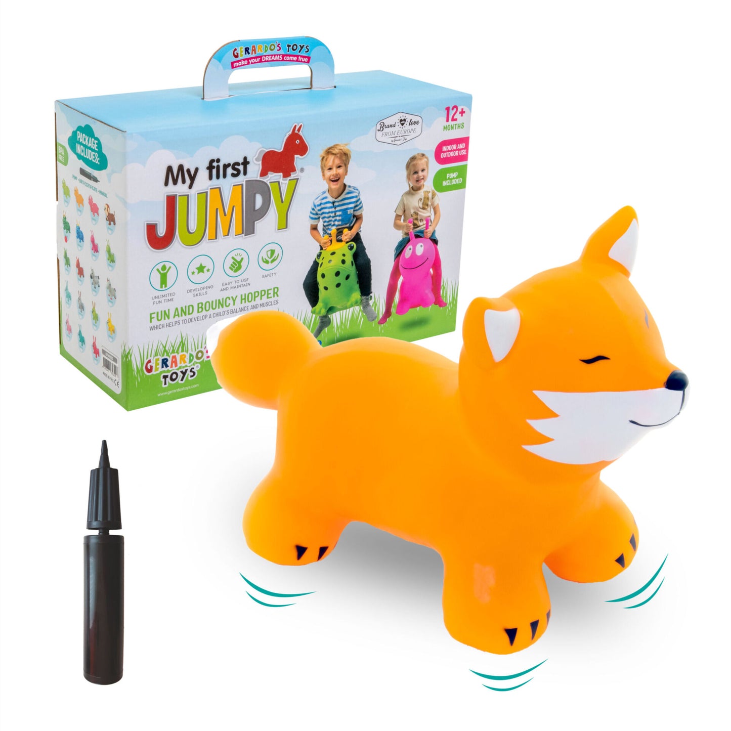 Lēkājošais dzīvnieks Lapsa, Jumping Animal, Gerardos Toys