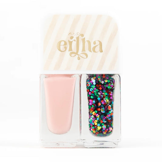 Bērnu nagu laka, Kids Nail Polish, Glitter Spell, 2 gab, Mrs.Ertha