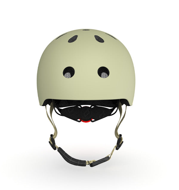 Bērnu ķivere olīvzaļa, Helmet Olive, Scoot and Ride, S-M