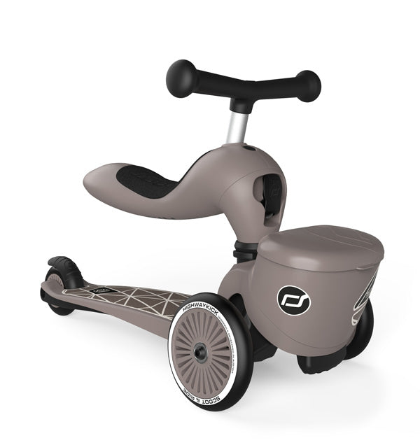 Transformējams skrejritenis Highway Kick 1 Lifestyle, Brown lines, Scoot and Ride