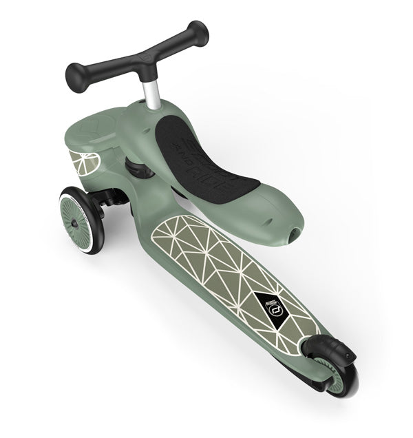 Transformējams skrejritenis Highway Kick 1 Lifestyle, Green lines, Scoot and Ride