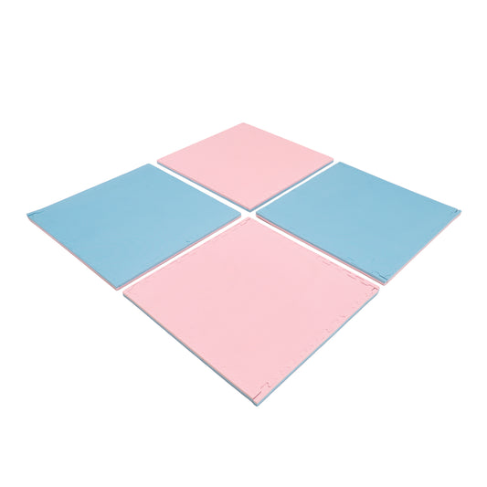 Divpusīgs rotaļu paklājs XL, Playmats Pink/Baby Blue, IGLU, SET_PLAYMATSXL_04