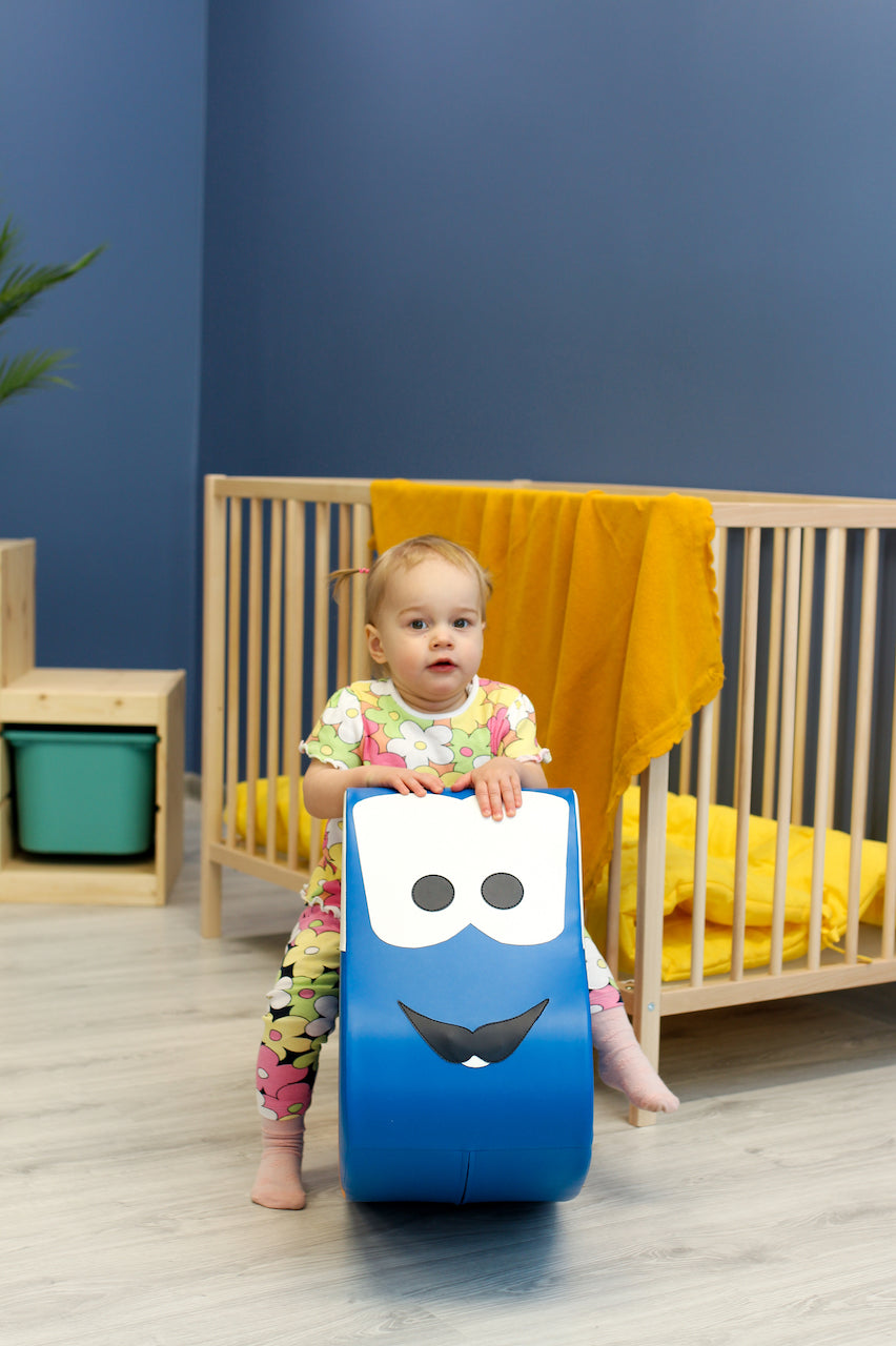 Šūpuļzirdziņš Auto, Soft Play Rocker Car, zils, IGLU, R_CAR_1