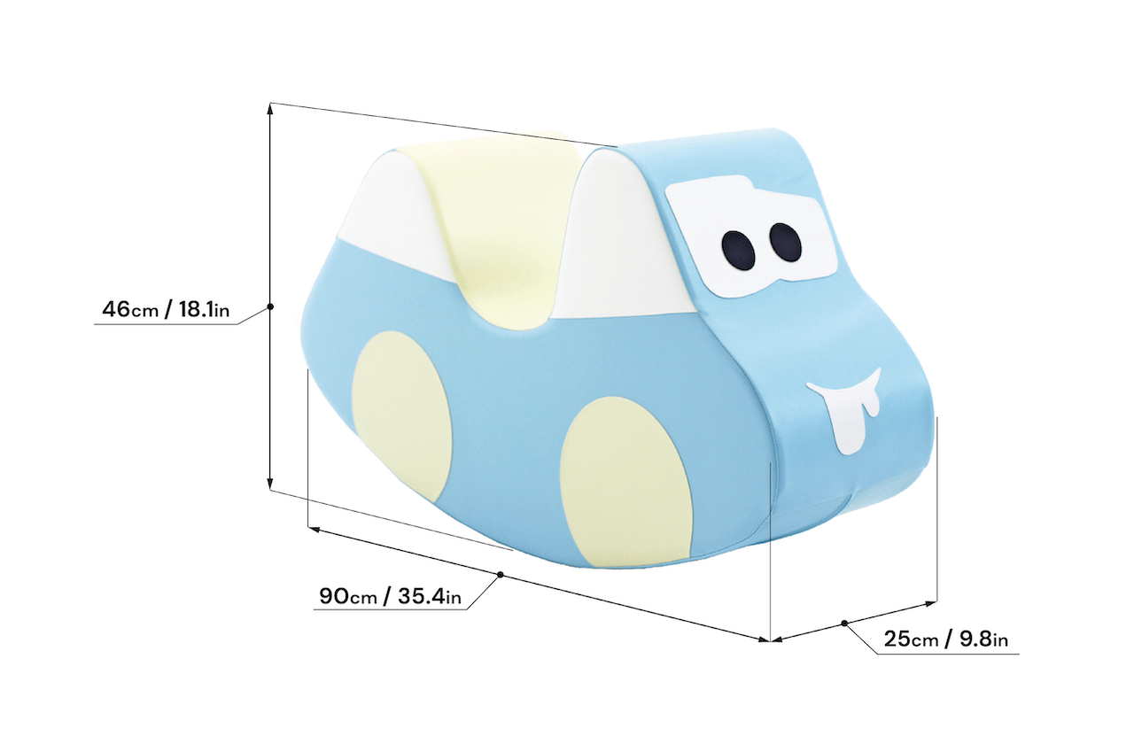 Šūpuļzirdziņš Auto, Soft Play Rocker Car, IGLU, R_CAR_11