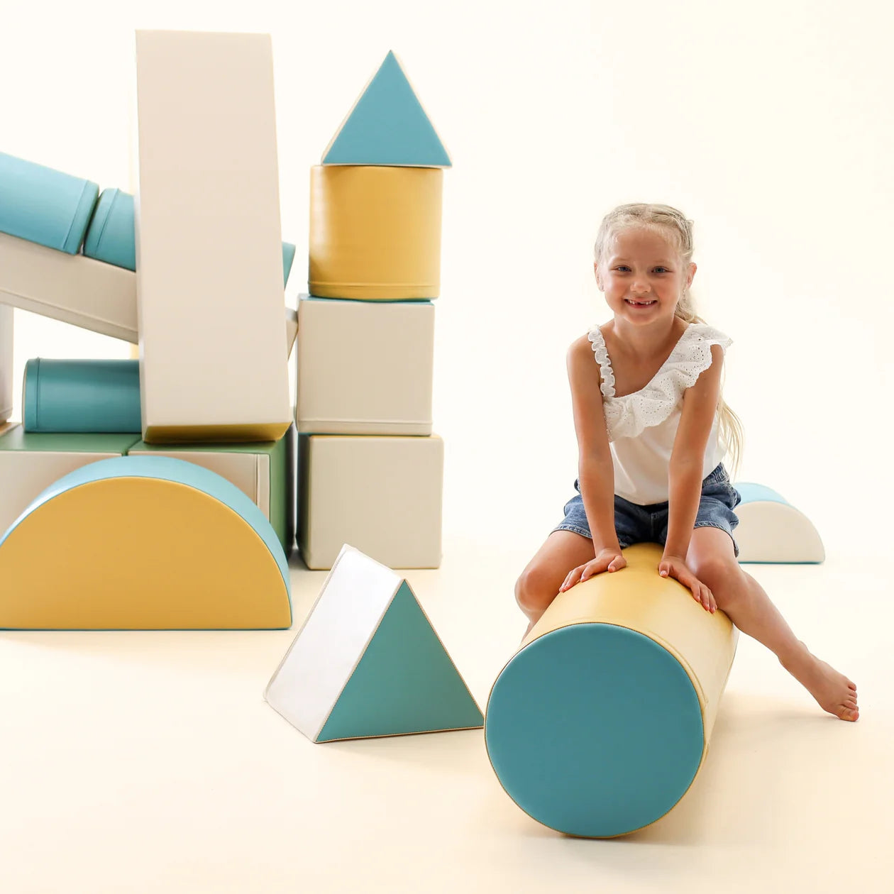 Mīkstie kluči Fortress Soft Play, IGLU - Pastel turquoise , tirkīza