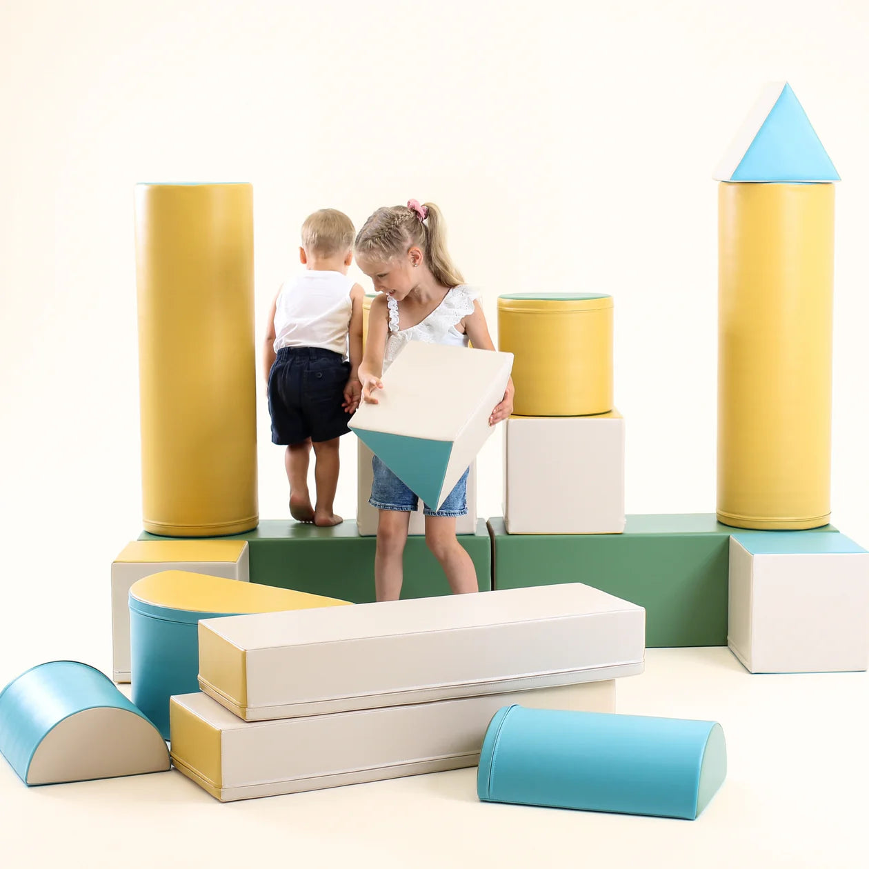 Mīkstie kluči Fortress Soft Play, IGLU - Pastel turquoise , tirkīza