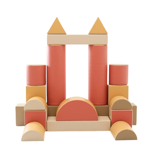 Mīkstie kluči Fortress Soft Play, IGLU - Pastel Pink , pasteļu rozā