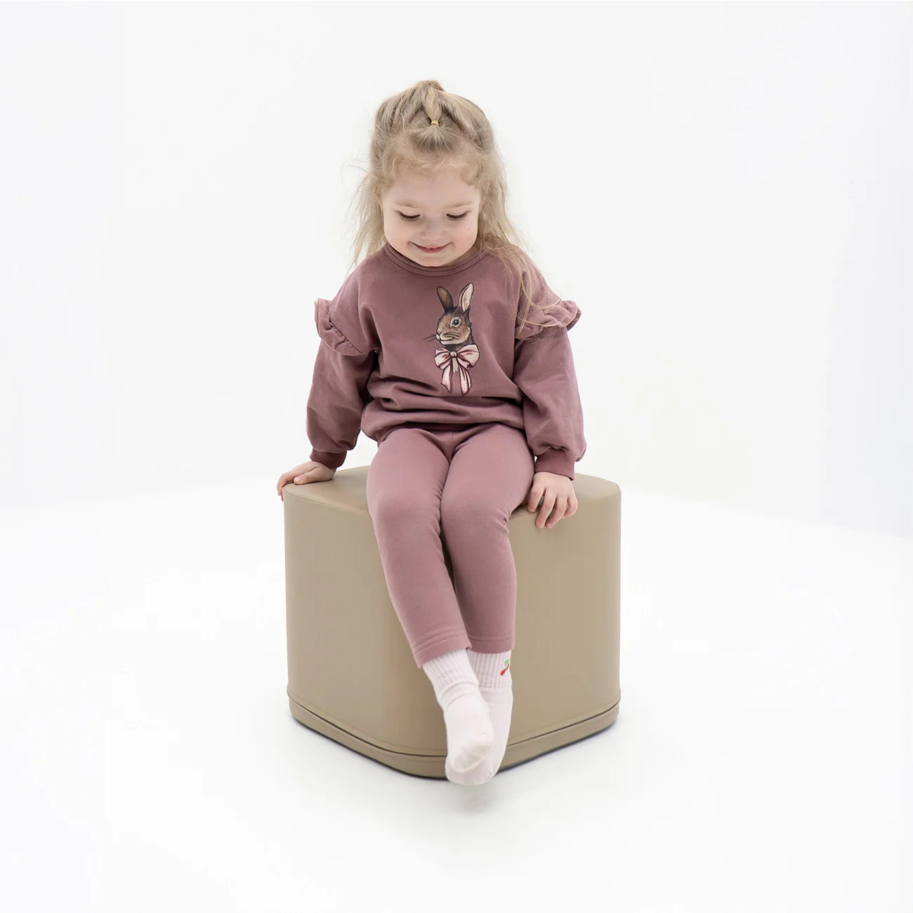 Kuba pufs Cube Poufe S, Building Block Soft Play, IGLU - Beige, bēšs, FT_CUBE_S