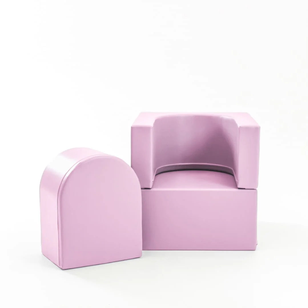 Atpūtas krēsls Snoozy, Soft Play Sofa Chair, IGLU - rozā, SET_Playchair_03