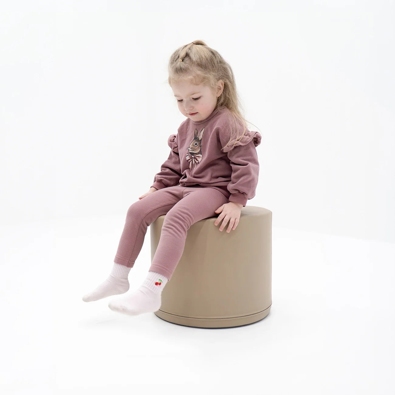 Cilindra pufs Cylinder Poufe S, Building Block Soft Play, IGLU - Beige, bēšs, FT_CYL_S_08A
