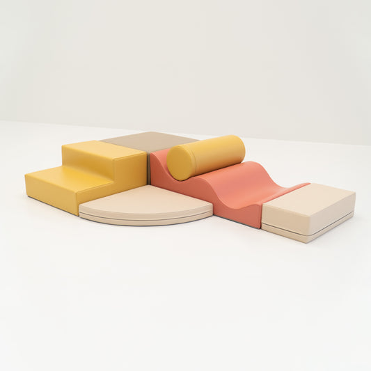 Mīkstie kluči Explorer Soft Play, IGLU - Pastel Fries, pasteļu rozā, SET_28_09