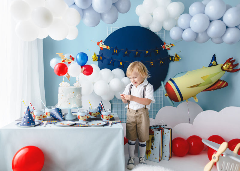 Kūkas dekors ar baloniem, Balloon Cake Topper Plane, Mix
Artikuls: KBT1