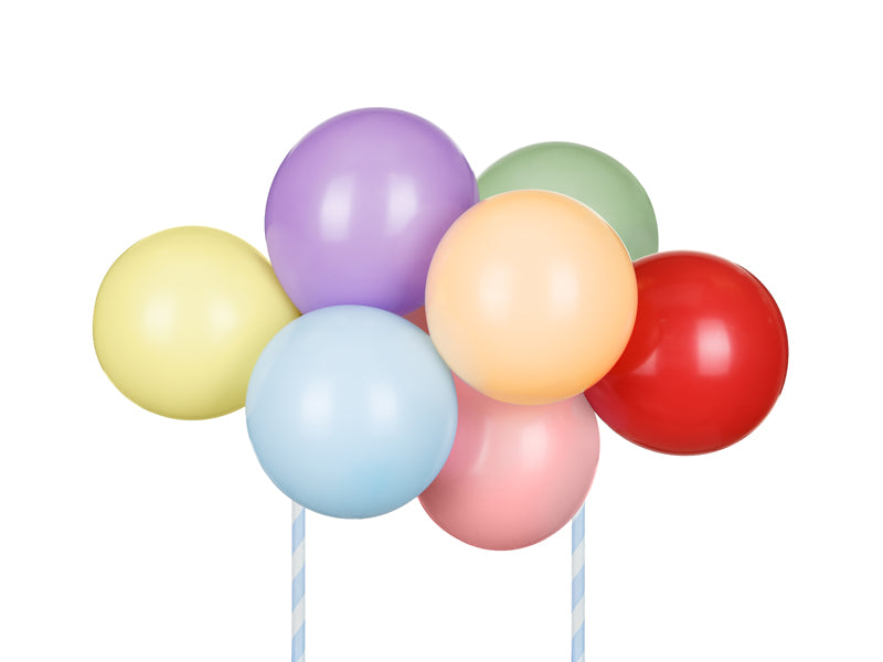 Kūkas dekors ar baloniem Varavīksne, Balloon Cake Topper Rainbow
Artikuls: KBT2