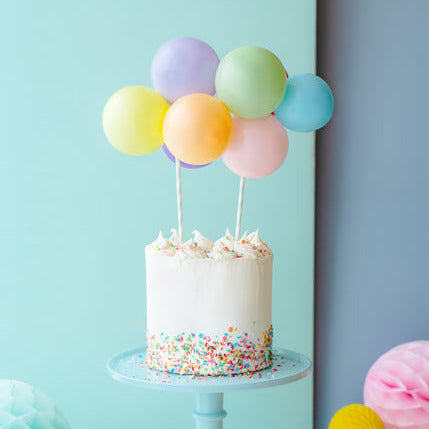 Kūkas dekors ar baloniem Varavīksne, Balloon Cake Topper Rainbow
Artikuls: KBT2