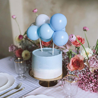 Kūkas dekors ar baloniem Zils, Balloon Cake Topper Blue
Artikuls: KBT3-001