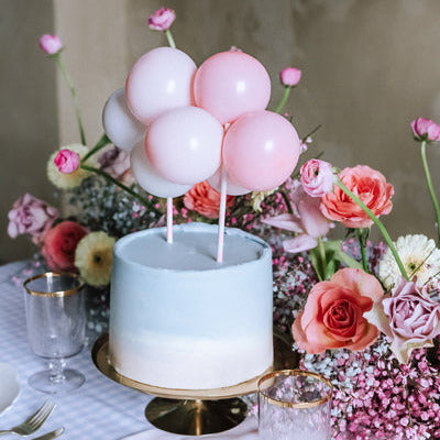 Kūkas dekors ar baloniem Rozā, Balloon Cake Topper Pink
Artikuls: KBT3-081