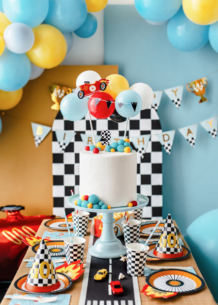 Kūkas dekors ar baloniem, Balloon Cake Topper Car, Mix
Artikuls: KBT4