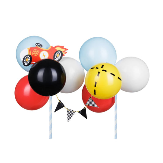 Kūkas dekors ar baloniem, Balloon Cake Topper Car, Mix
Artikuls: KBT4