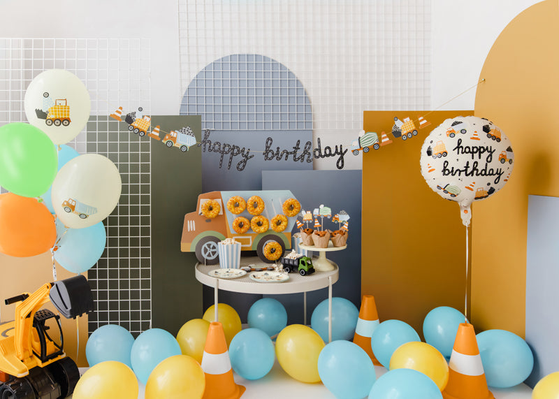 Kēksiņu dekori Celtniecības Transportlīdzekļi, Cupcake Toppers Construction Vehicles
Artikuls: KPM32