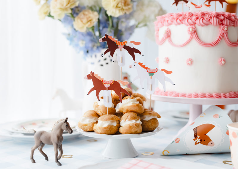 Kēksiņu dekori Zirgi, Cupcake Toppers Horses
Artikuls: KPM36