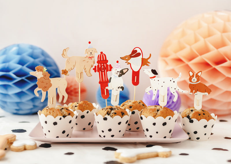 Kūkas un kēksiņu dekors Suņi, Cupcake Toppers Dogs, KPM38