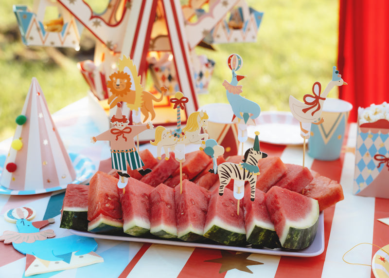Kēksiņu dekori Cirks, Cupcake Toppers Circus
Artikuls: KPM39