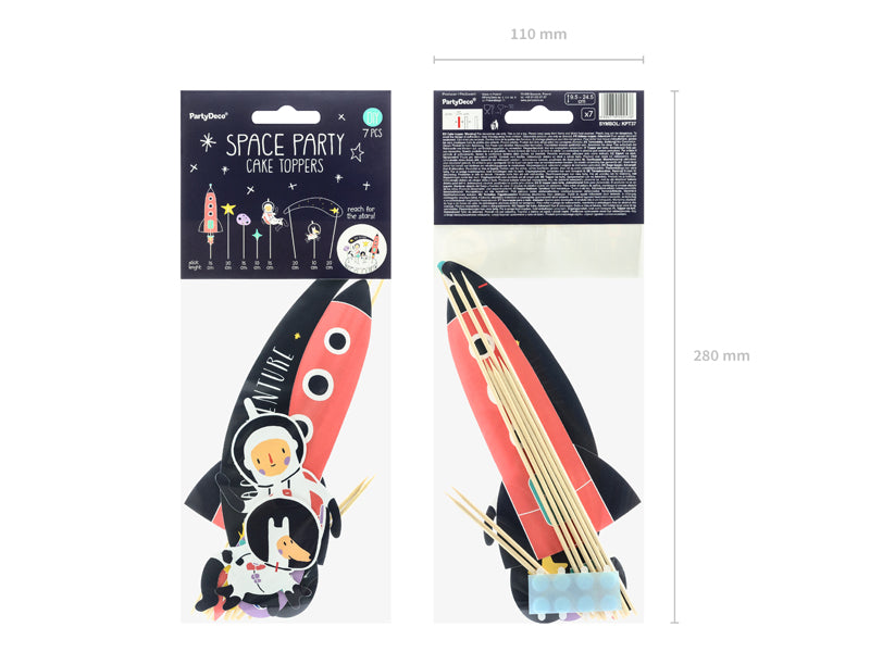Kūkas dekori Kosmoss, Cake Toppers Space
Artikuls: KPT37