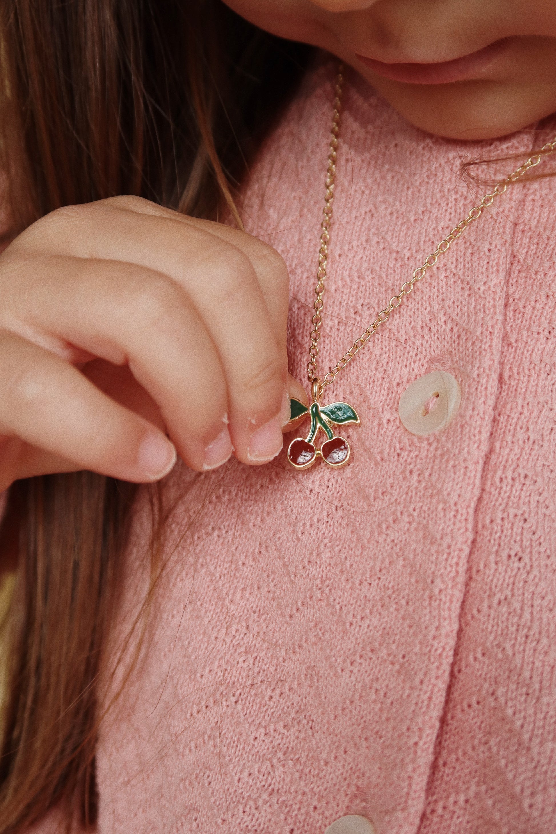Ķiršu rotaslietu komplekts Cherry Jewellery Set, Konges Slojd, KS102943