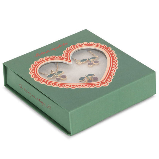 Ķiršu rotaslietu komplekts Cherry Jewellery Set, Konges Slojd, KS102943