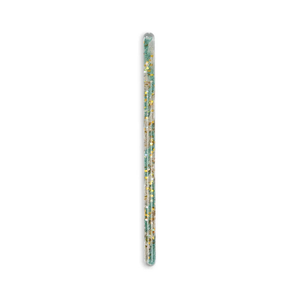 Gliteru un spīdumu Nūjiņa, Magical Glitter Wand, Green Mix, Konges Slojd, KS103143-GREEN-MIX