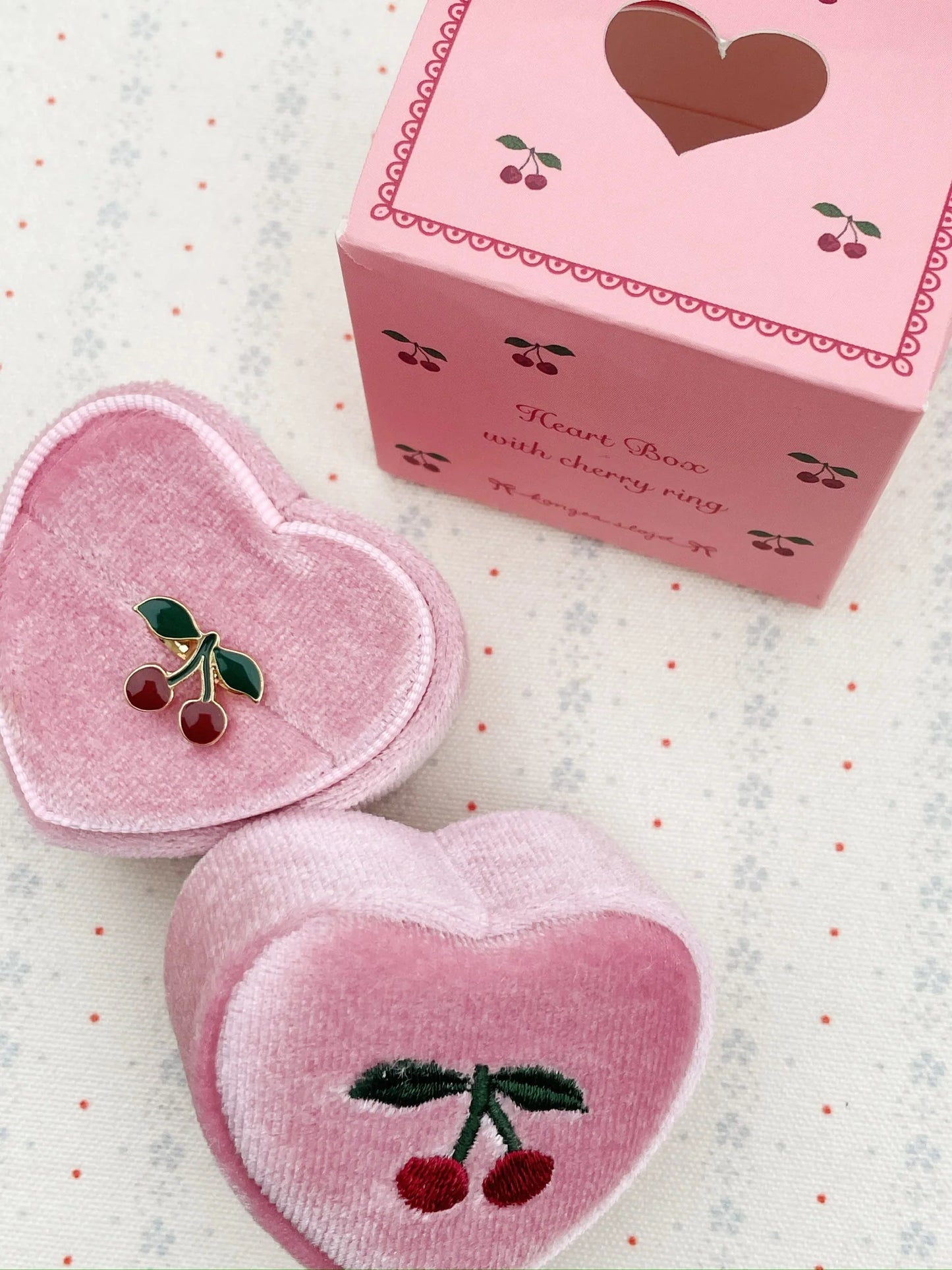 Bērnu gredzens - Ķirsis, Love Rings, Cherry, Konges Slojd, KS103371-CHERRY