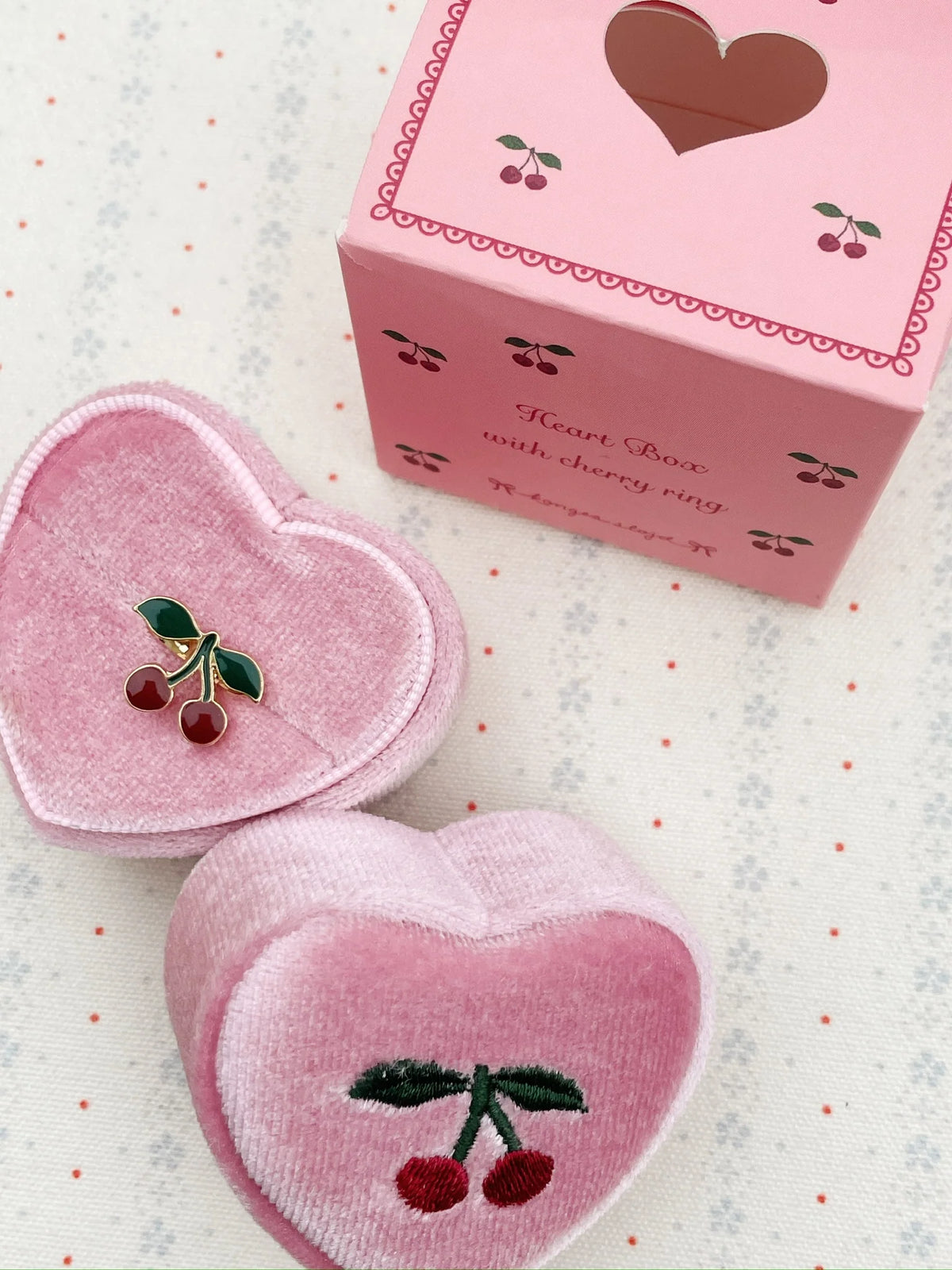 Bērnu gredzens - Ķirsis, Love Rings, Cherry, Konges Slojd, KS103371-CHERRY