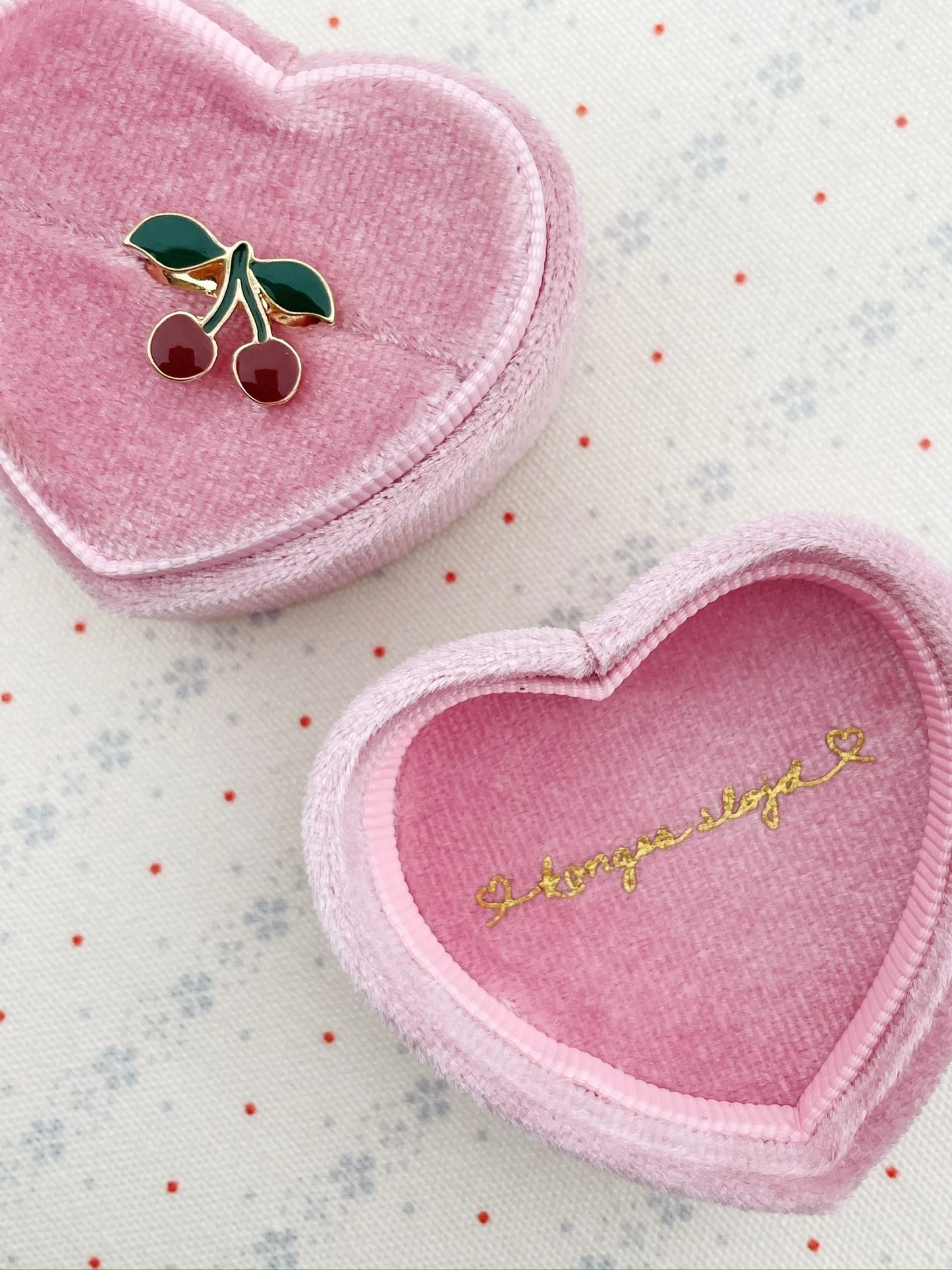 Bērnu gredzens - Ķirsis, Love Rings, Cherry, Konges Slojd, KS103371-CHERRY