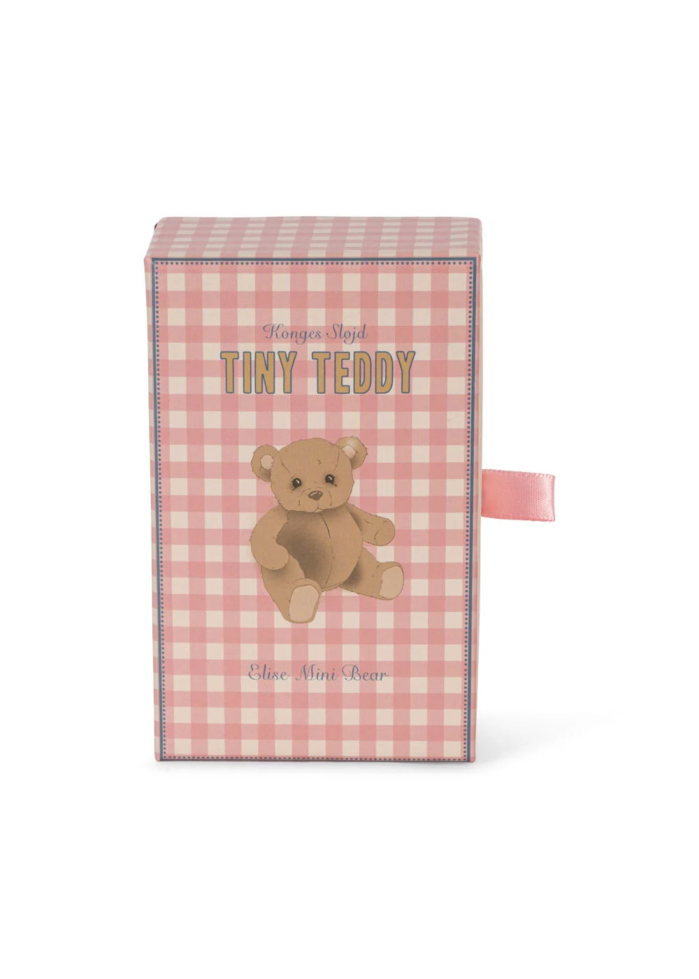 Mini lācītis kastītē, Tiny Teddy Elise, 9 cm, Konges Slojd, KS104069-BEIGE