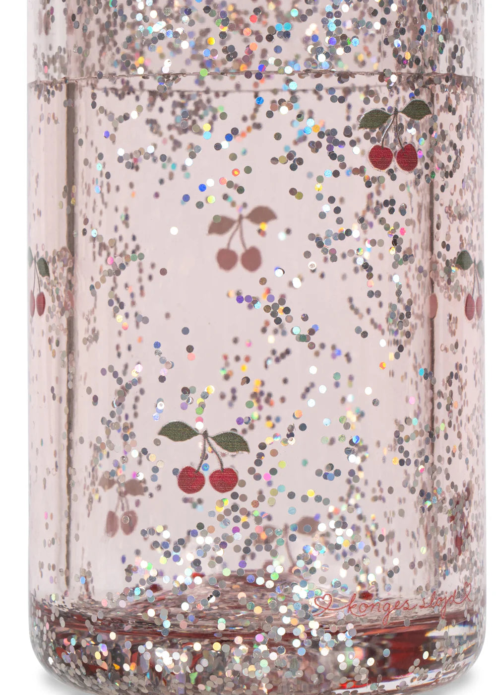 Bērnu ūdens pudele Cherry, Glitter Bottle, 400ml, Konges Slojd