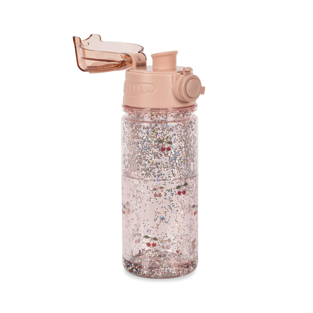 Bērnu ūdens pudele Cherry, Glitter Bottle, 400ml, Konges Slojd
