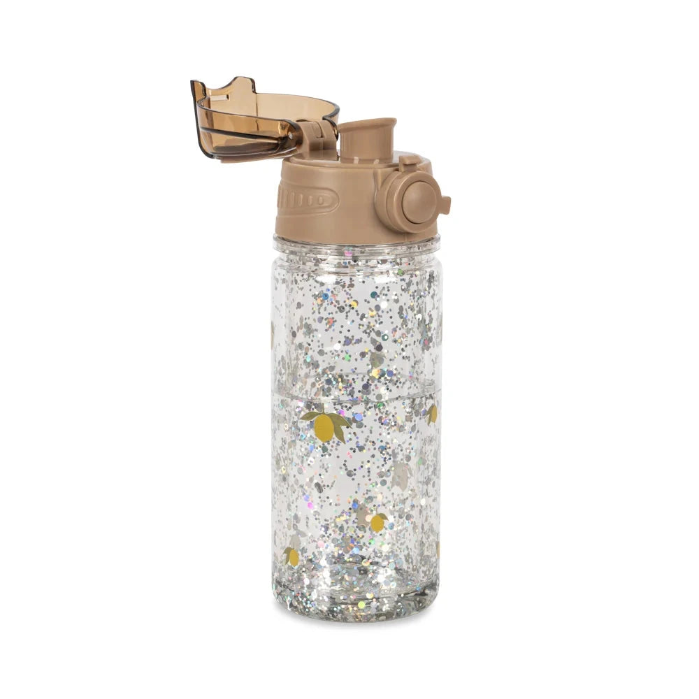 Bērnu ūdens pudele Lemon, Glitter Bottle, 400ml, Konges Slojd, KS104840-LEMON