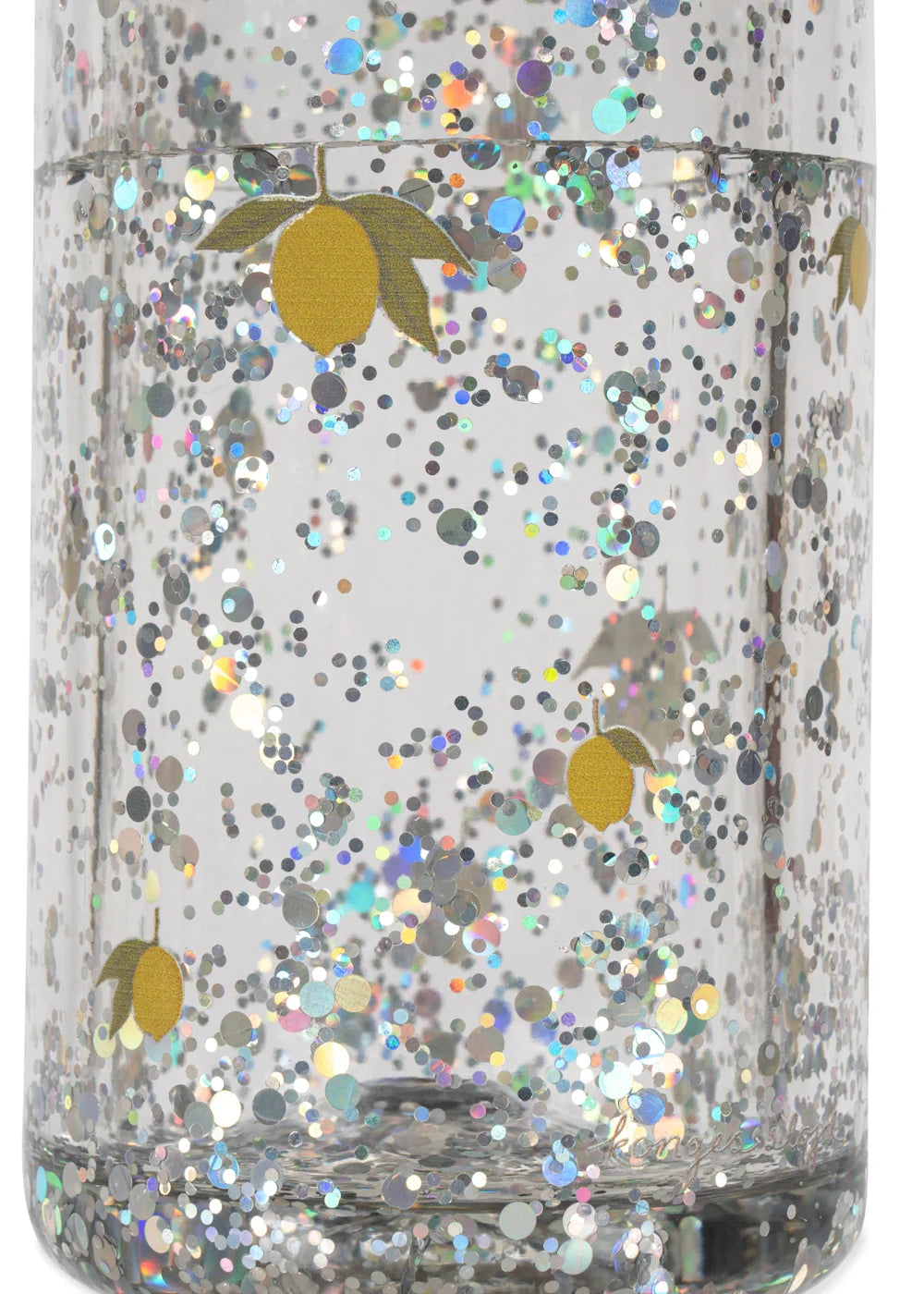 Bērnu ūdens pudele Lemon, Glitter Bottle, 400ml, Konges Slojd, KS104840-LEMON