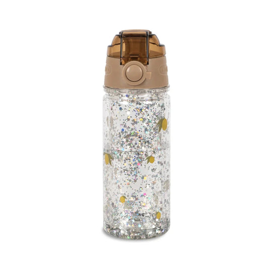 Bērnu ūdens pudele Lemon, Glitter Bottle, 400ml, Konges Slojd, KS104840-LEMON
