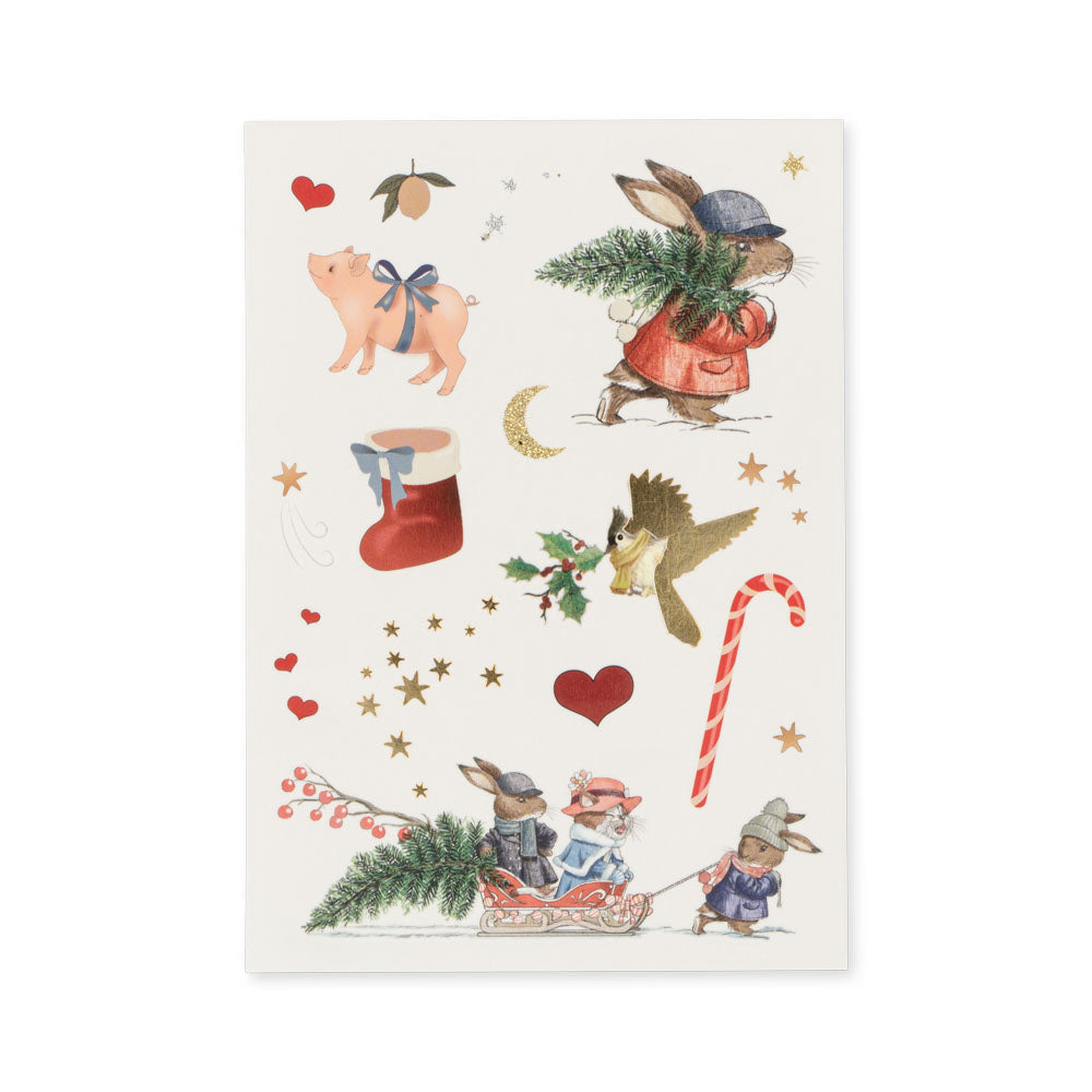 Bērnu Ziemassvētku tetovējumi, Christmas Tattoos, Konges Slojd, KS6362-CHRISTMAS