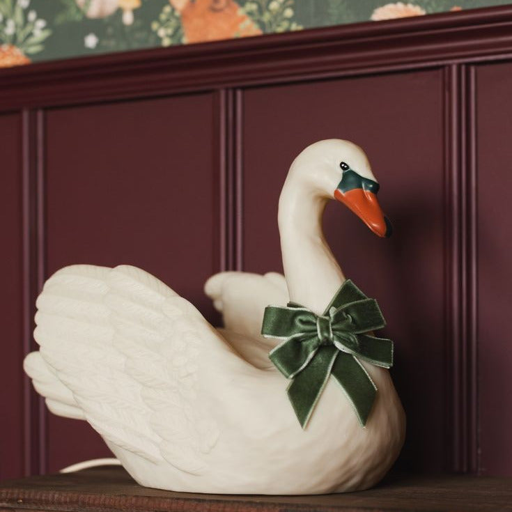 Gulbja naktslampiņa Swan Lamp, Konges Slojd, KS6541-BEIGE